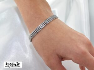 Ατσάλινο βραχιόλι glam